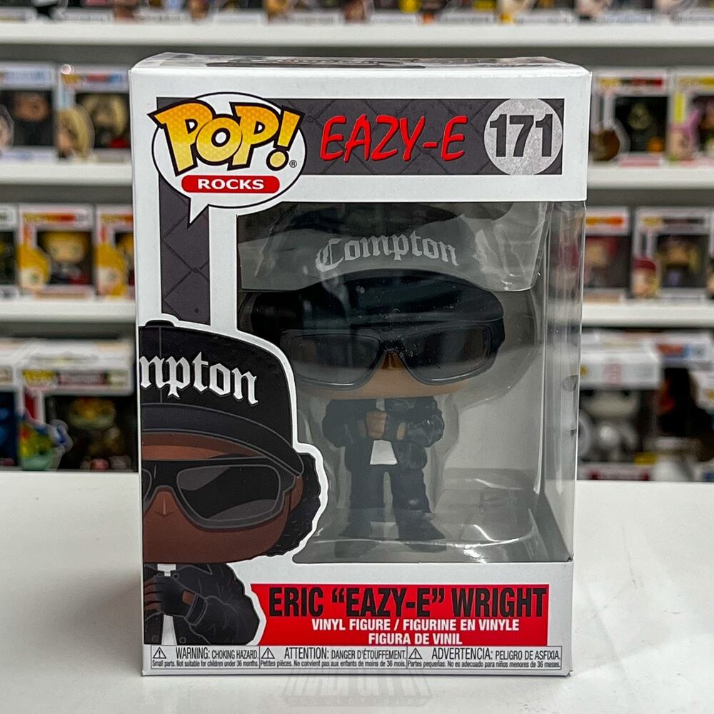 Funko Pop Rocks Eric Eazy-E Wright 171 NWA Gangsta Rap Hip Hop Toy Vinyl Figure